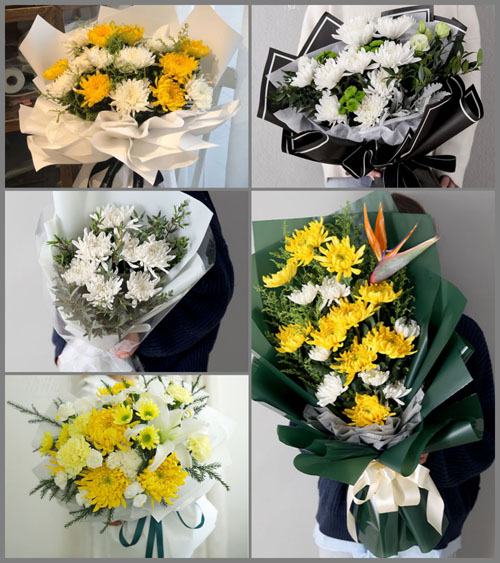 湖北孝感市大悟县丰店镇白事花束代送